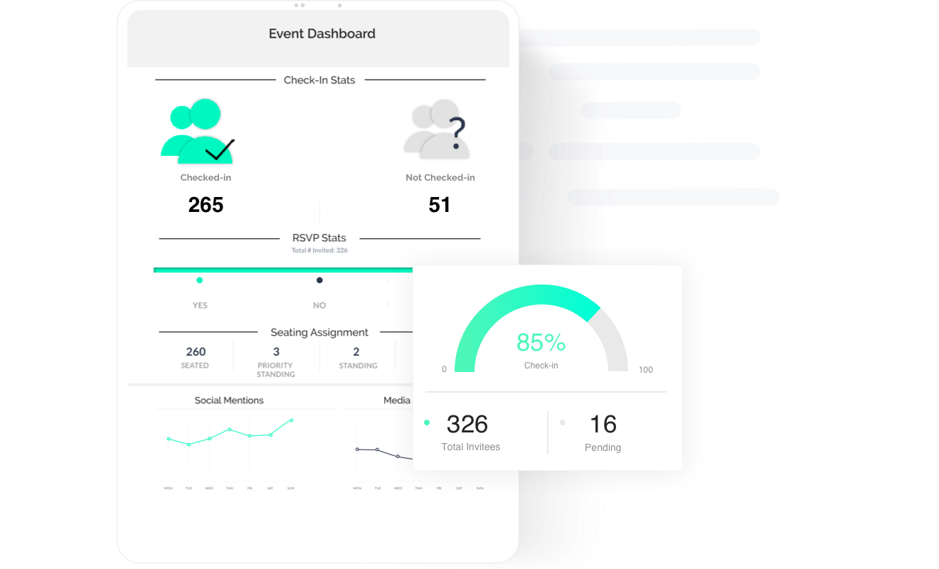 screenshot of Launchmetrics Events